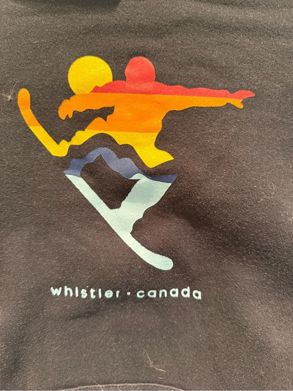 🏂❄️ Whistler Canada Hoodie | Ski Snowboard Sweatshirt | Pullover | Size L